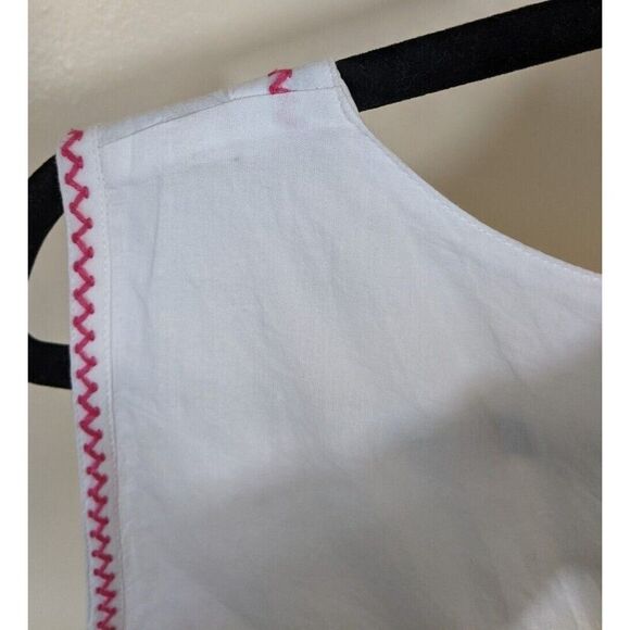 BCBGeneration Mini Dress Embroidered Floral Square Neck Oversized Small - Picture 8 of 11